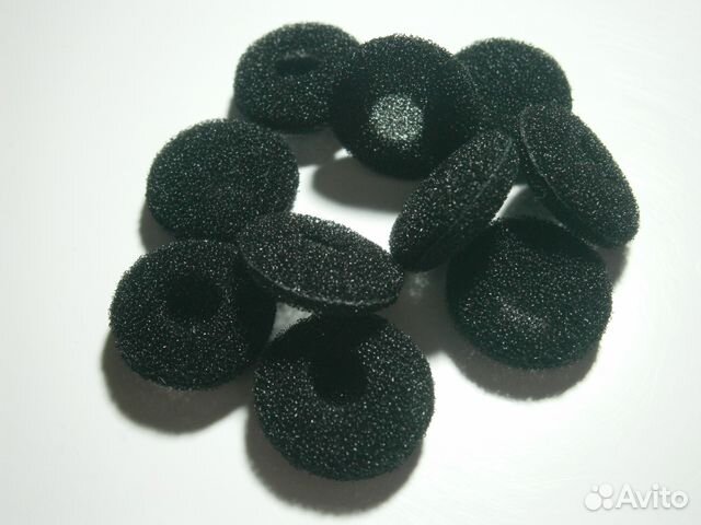 Амбушюры для наушников вкладышей чёрные