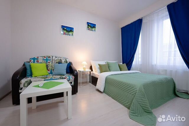 

Квартира-студия, 38 м², 2 кровати