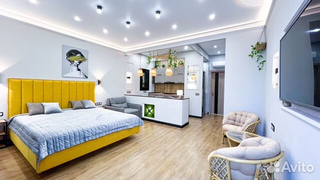 

Квартира-студия, 45 м², 2 кровати
