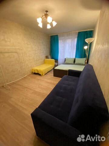 

1-к. квартира, 42 м², 3 кровати