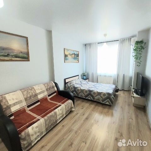 

Квартира-студия, 42 м², 2 кровати