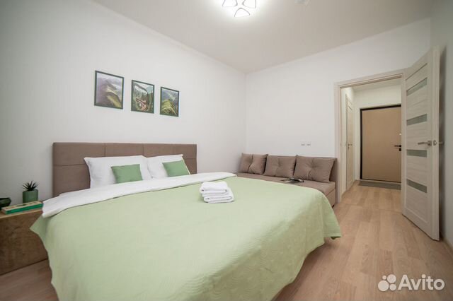 

1-к. квартира, 44 м², 3 кровати