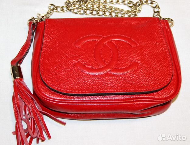 Женская кожаная сумка Снanel mini bag red Женская кожаная сумка Снanel mini bag red