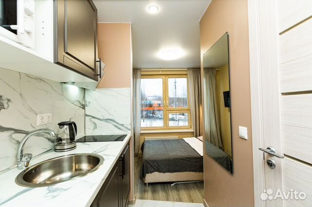 

Квартира-студия, 14 м², 1 кровать