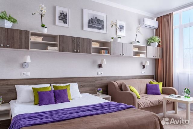 

1-к. квартира, 45 м², 3 кровати