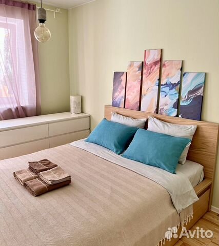 

1-к. квартира, 52 м², 2 кровати