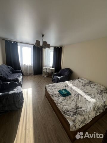 

1-к. квартира, 42 м², 2 кровати