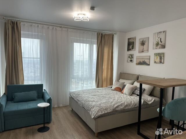 

Квартира-студия, 27 м², 2 кровати