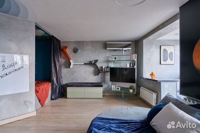 

Квартира-студия, 35 м², 2 кровати