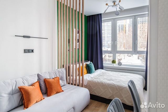 

Квартира-студия, 20 м², 2 кровати