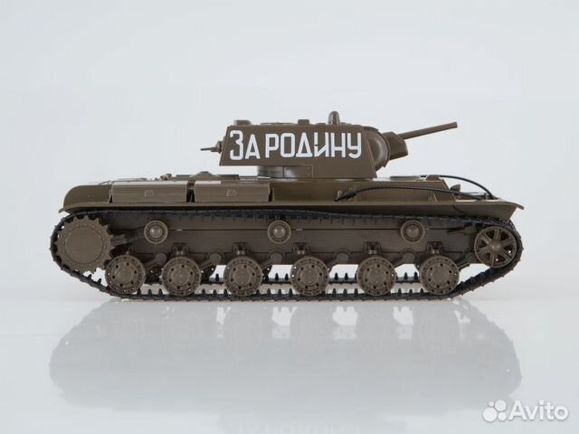 Кв-1 с журналом танк модель 1:43