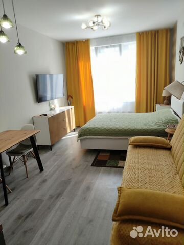 

Квартира-студия, 27 м², 2 кровати