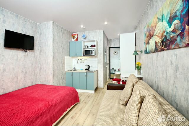 

Квартира-студия, 20 м², 2 кровати