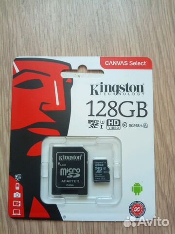 Карта памяти microsdxc Kingston 128GB 10class