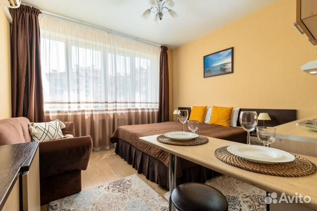 

Квартира-студия, 27 м², 2 кровати