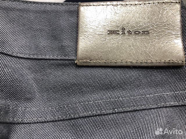 Джинсы серебристые новые Kiton оригинал
