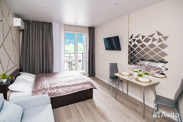 

Квартира-студия, 29 м², 2 кровати