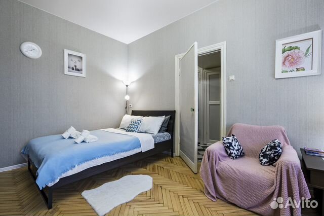 

1-к. квартира, 38 м², 2 кровати