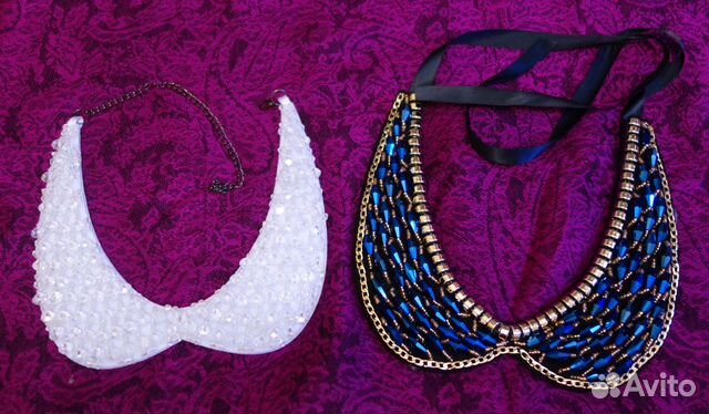 Накладной воротничок. Заколка для волос