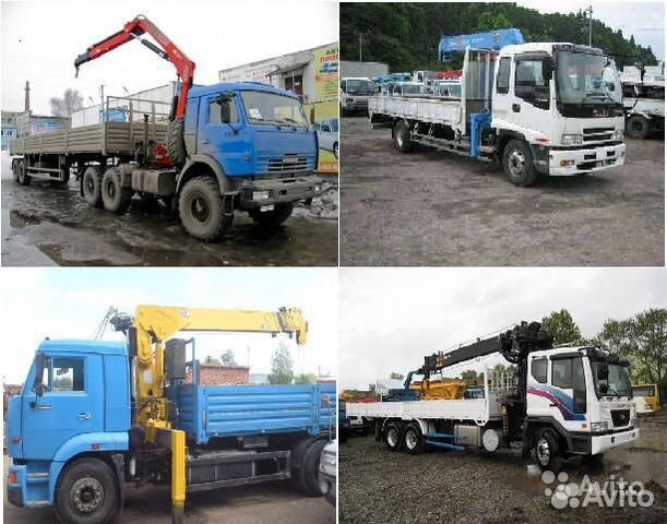 Услуги / Аренда кран борта. Грузоперевозки