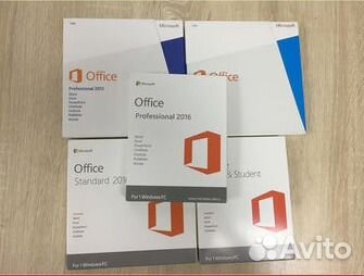 Microsoft Office 2003, 2007, 2010, 2013, 2016