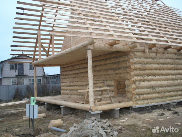 Сруб 6x7+ 2 м терраса + мансарда