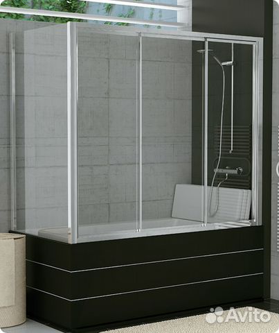 Шторка, ограждение на ванную, новая, Чехия Шторка, ограждение на ванную, новая, Чехия