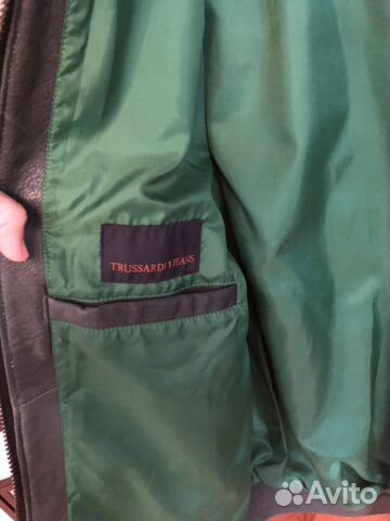Кожаная куртка Trussardi оригинал