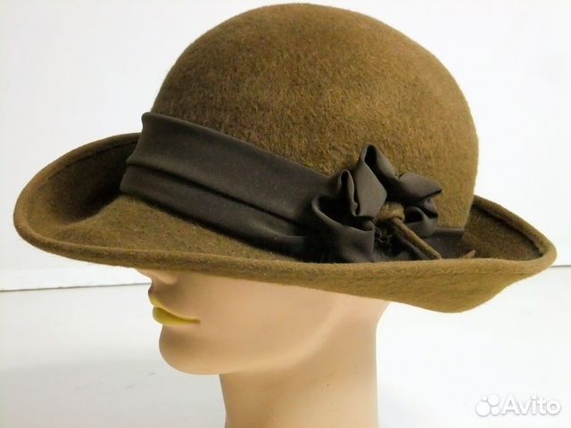 Шляпа 1970е коричневая винтаж ретро старинная Шляпа 1970е коричневая винтаж ретро старинная