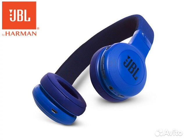 84012373227  Bluetooth наушники JBL E45BT синие 