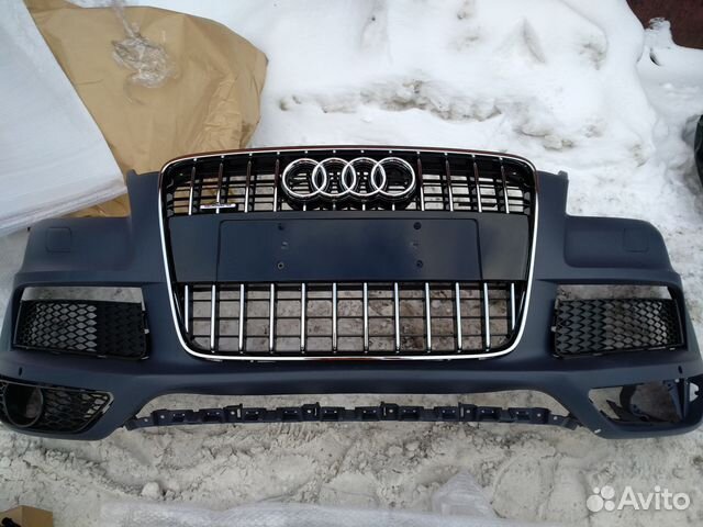 Audi Q7 S-line бампер в сборе с комплектующими Audi Q7 S-line бампер в сборе с комплектующими