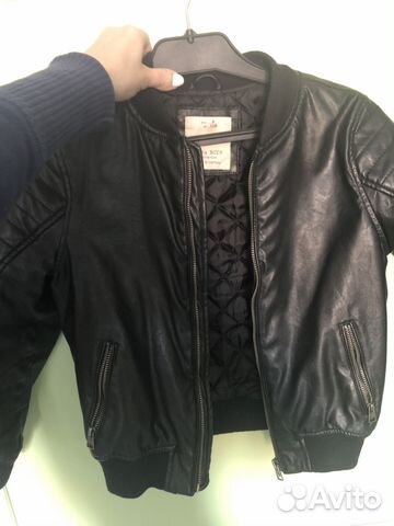 Куртка кожаная на мальчика 6-7 лет Zara Куртка кожаная на мальчика 6-7 лет Zara