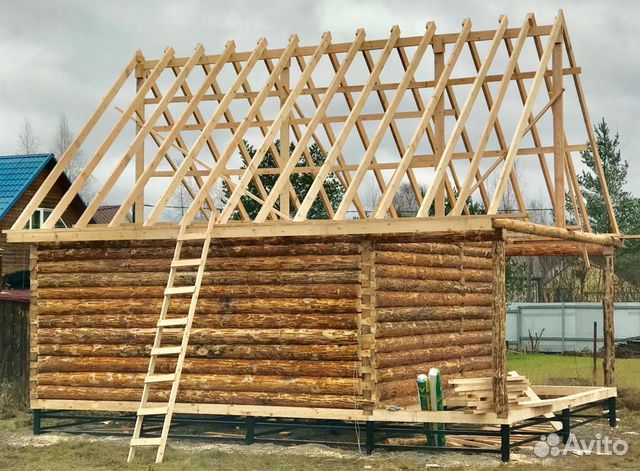 Сруб дома 6х6м+2м(терраса) Сруб дома 6х6м+2м(терраса)