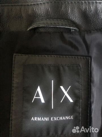 Куртка кожаная armani exchange