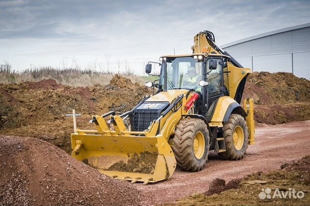 Аренда JCB, экскаватора-погрузчика, ямобура, CAT