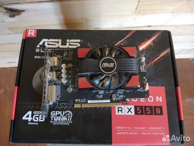 Видеокарта RX 550 4GB