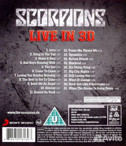 Scorpions Live In 3D