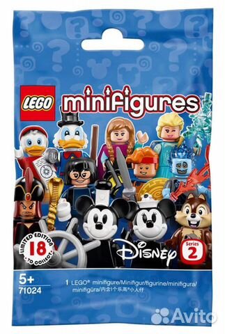 Lego minifigures минифигурки 71024 Disney 2 сэт