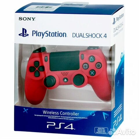 Геймпад для Sony PS4 DualShock 4 v2 красная лава