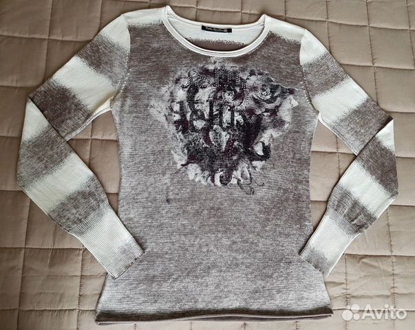 Джемпер Betty Barclay бежевый/молочный, полоска Джемпер Betty Barclay бежевый/молочный, полоска