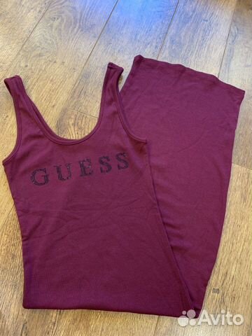 Guess платье-майка миди в облипку новое