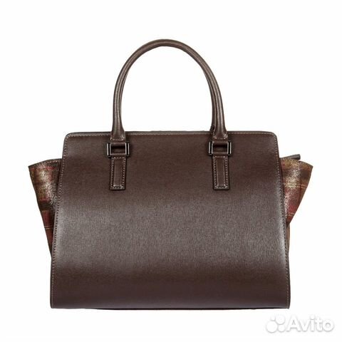 Кожаная сумка Gianni Conti 2433434 dark brown