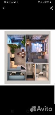 1-к квартира, 35 м², 7/10 эт. 1-к квартира, 35 м², 7/10 эт.