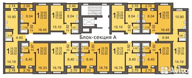 1-к квартира, 31.8 м², 2/10 эт. 1-к квартира, 31.8 м², 2/10 эт.