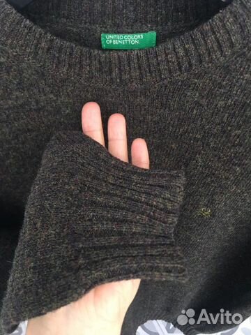 Свитер новый Benetton 100 шерсть