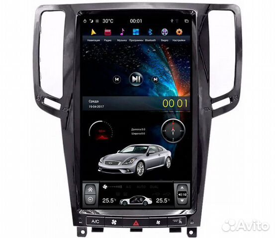 Штатная магнитола Tesla для Infiniti G25, G35, G37 Штатная магнитола Tesla для Infiniti G25, G35, G37