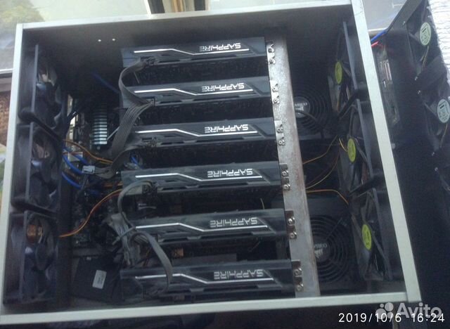 Ферма для майнинга Sapphire Nitro RX 470 - 366Mh Ферма для майнинга Sapphire Nitro RX 470 - 366Mh