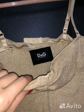 Топ с лифом dolce gabbana золотой