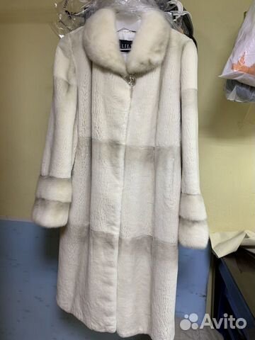 Шуба бобёр стриженный с норкой, р.54-56 Шуба бобёр стриженный с норкой, р.54-56