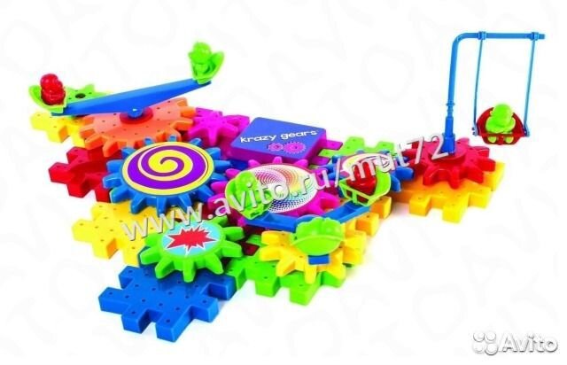 Конструктор Funny Bricks 81 дет., шестеренки